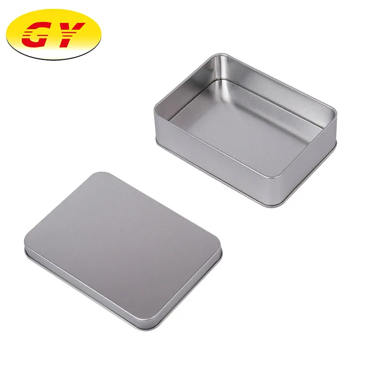 
Wholesale custom new small gift rectangular metal tin box wholesale 