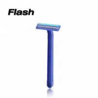 

Widely Used Two Blade Disposable Shaving Razor With Lubricant Strip