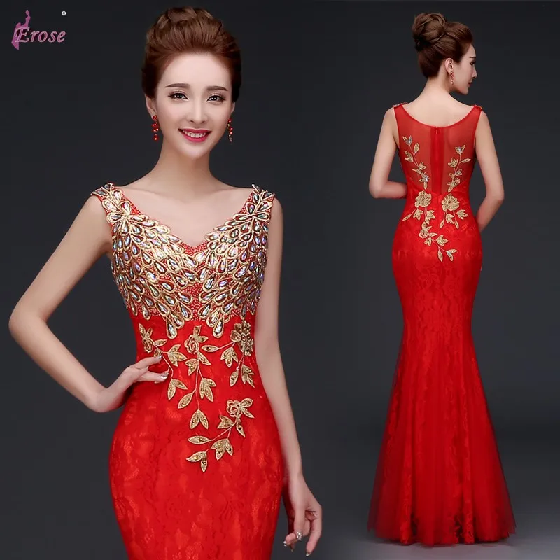 Red And Gold Evening Gowns Flash Sales ...