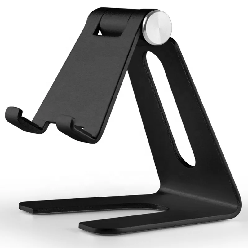 Desktop tablet support simple portable aluminum cell phone holder stand for retail display