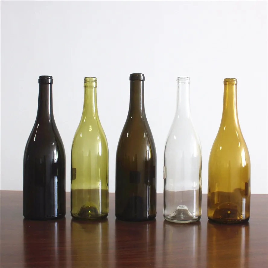 187ml Antique Green 187ml Glass Burgundy Wine Bottle With Aluminum Screw Cap Buy 187ml Glass