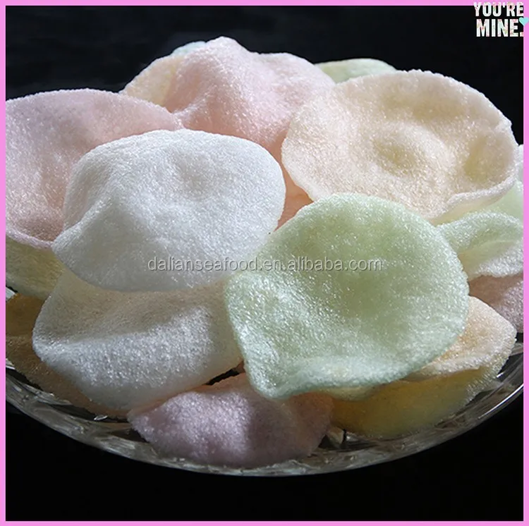 
Colored Prawn Crackers Dried Snack Seafood 