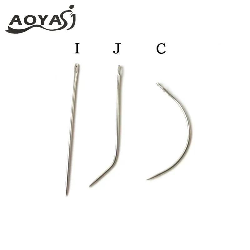 Aoyasi 144pcs One Bag I C J Hair Weaving Sewing Needles For Human