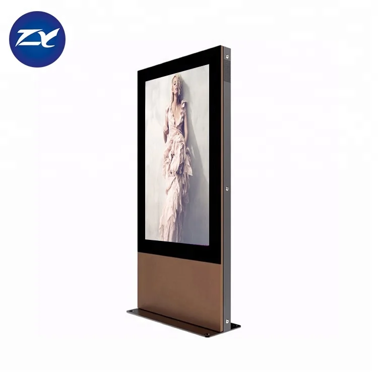 Waterproof 50 55 65 70 Inch Digital Outdoor Advertising Monitor Display ...