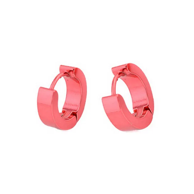 Neon earrings Cute Ear stud hoop earring, fashion colorful hoop piercing earing, red jewelry