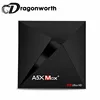 A5X MAX+ RK3328 4G 32G wifi full hd tv box android DVB-S2/Cable BT 4.1 mini smart tv box with KD player android 9.0 set top box