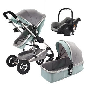 Image of Luxury kinderwagen baby pushchair travel system baby stroller 3 in 1