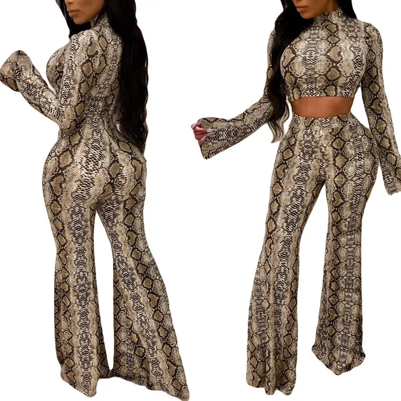 

90223-MX28 wide leg pants Sexy sequin jumpsuits 2 piece set women