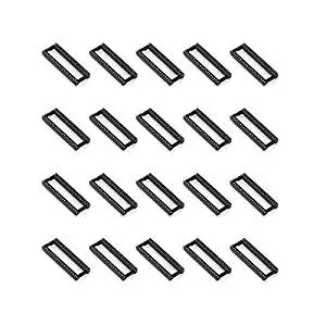 Dolity 100 Pieces IC Sockets Low Profile DIP 6Pin 8P 14P 16P 18P 24P 28P 40Pin