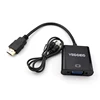 Best price Gold-Plated 1080P Active Male to Female HDMI to VGA with Audio Adapter
