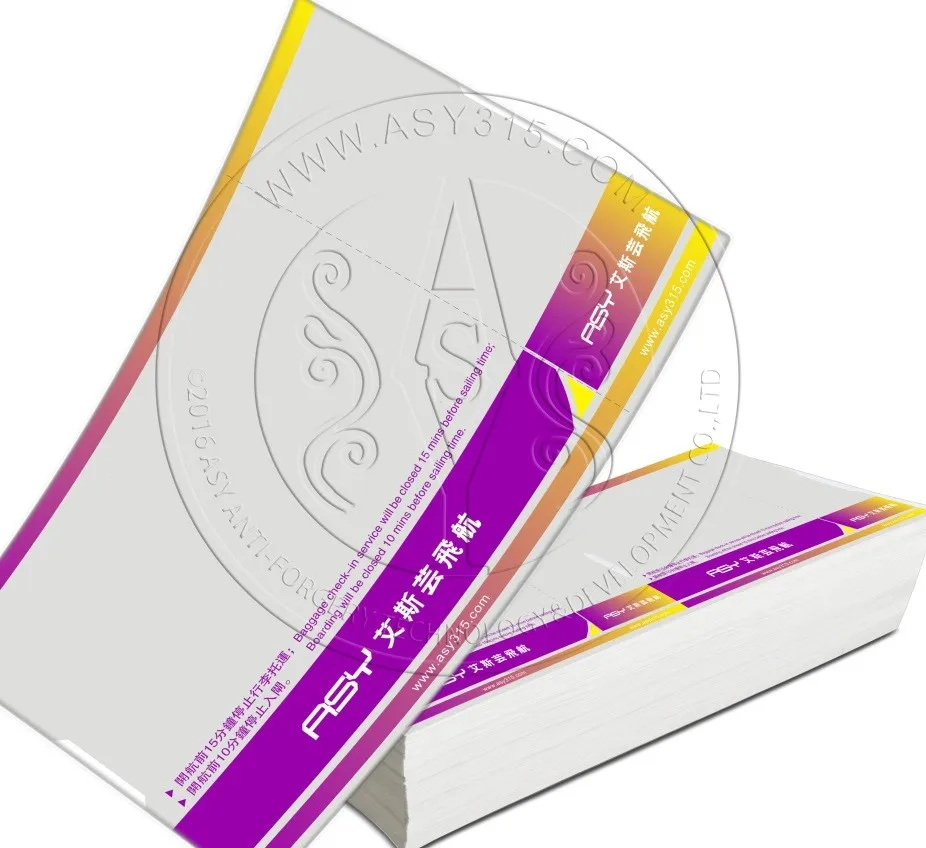 Printed-Thermal-Paper-Ticket-Airline-Boarding-Card - 