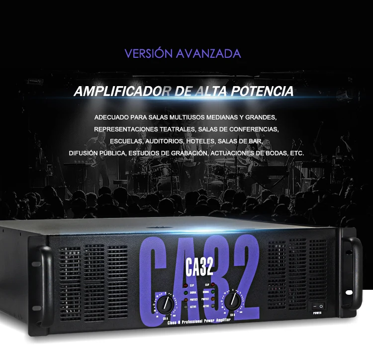 Laikesi Amplificador de Audio Potencia profesional