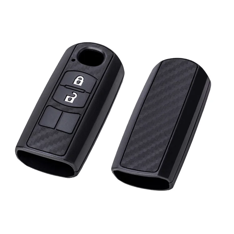 Silicone Cover Holder  Flip Remote Key Case 3 BTN Shell fit for MAZDAs