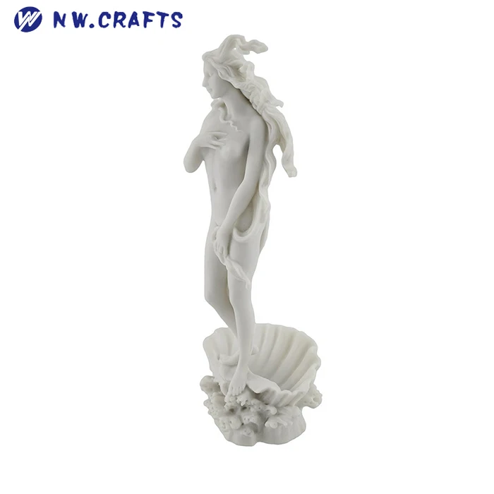 White Resin The Birth Of Venus Statue Greek Roman Mythology Sculpture