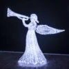 Led 3D beautiful Angel motif light for theme park shopping mall holiday outdoor decoration