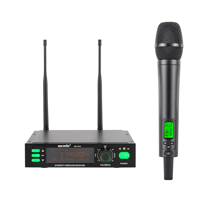 

Manufacturer quality karaoke wireless microphone professional, Black