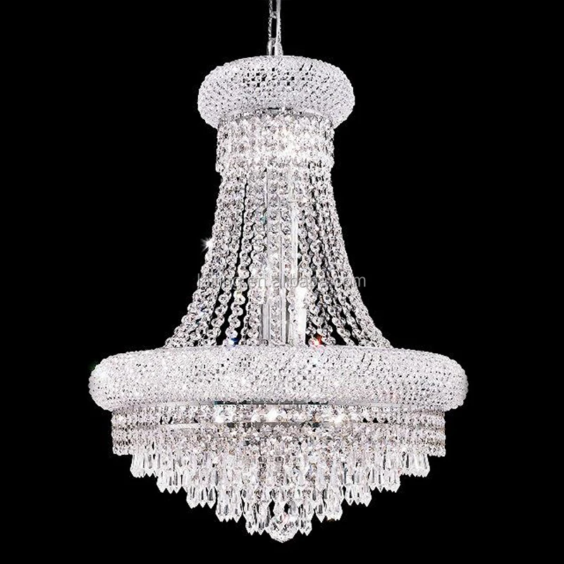 

Wholesale Silver chain cristal chandelier lighting for wedding decoration