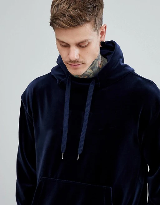 Sudaderas Con Capucha De Terciopelo Negro En Blanco Para Hombre Con Bordado  Personalizado A La Moda - Buy De Terciopelo Con Capucha De Los Hombres En  Blanco De Terciopelo Sudaderas Con Capucha