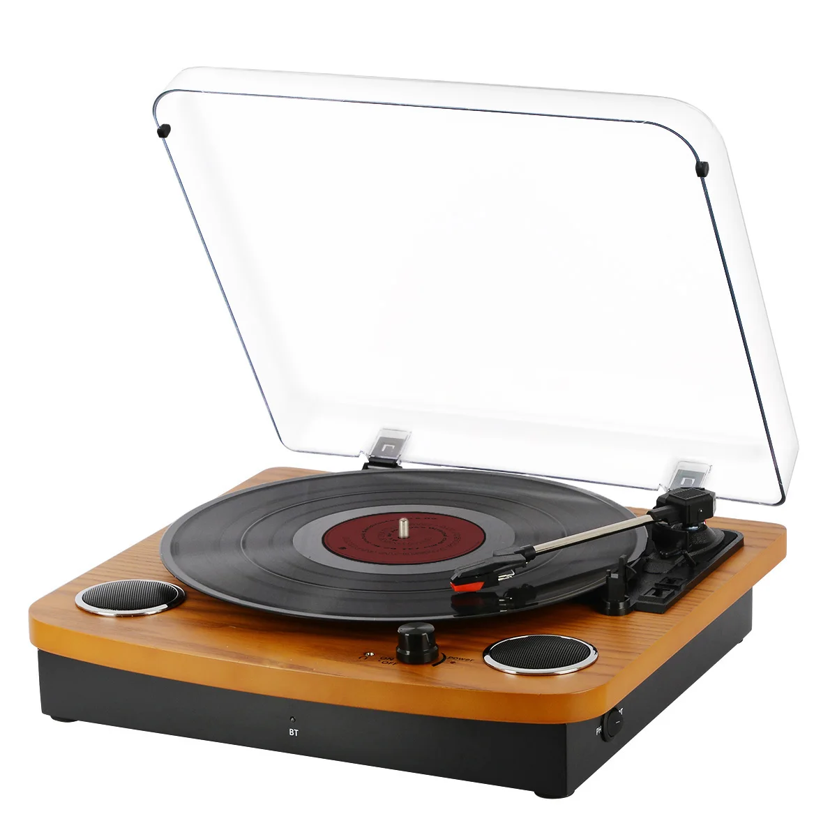Wooden Nostalgic Stereo Record Player Vinyl Turntables Player With ...