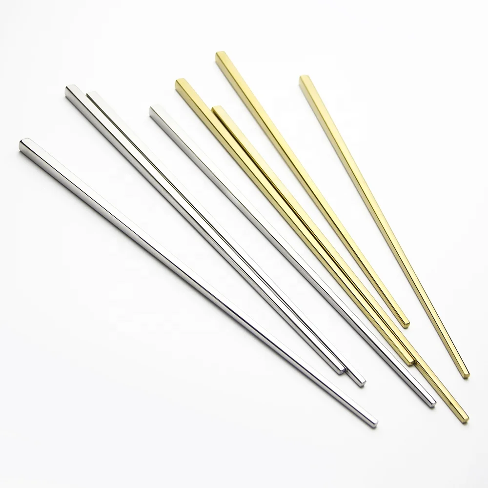 

High polished Stainless steel plated gold mirror polished chopsticks