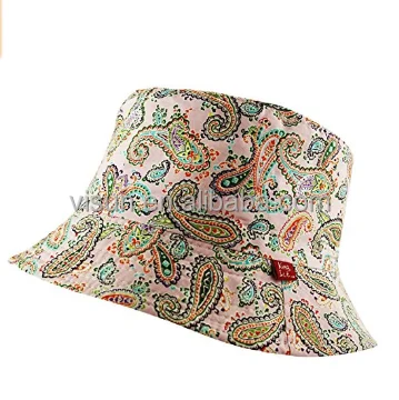 reversible paisley print bucket hat