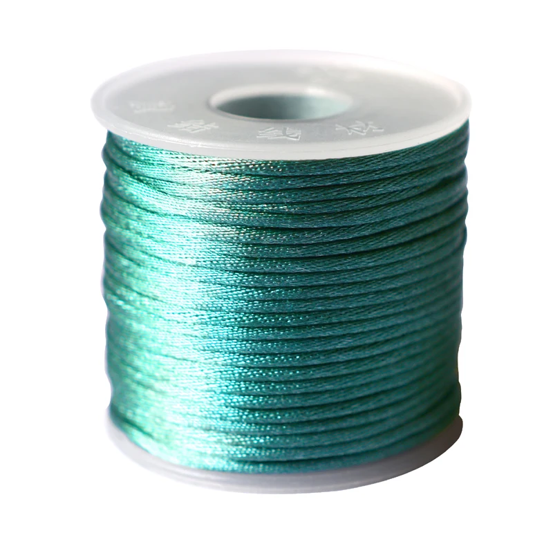 

LONGJIE wholesale 24 colors 2mm nylon silk cord for bracelet