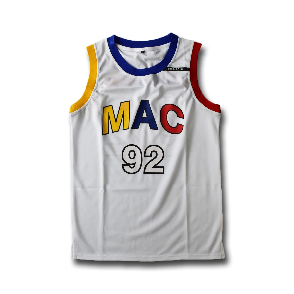 

Mac Miller #92 R.I.P White Basketball Jersey, N/a