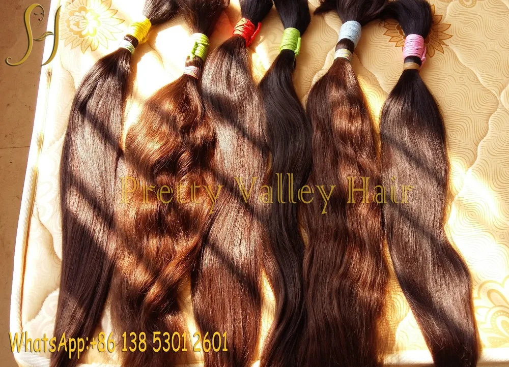 
double drawn 9a grade mongolian human virgin hair bulk 