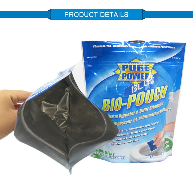 Resealable Stand Up Ziplock Plastic Laundry Detergent Powder Packing