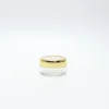 Free sample Containers 10g small PET Plastic Clear vials Jars with gold window cap PJ-02T