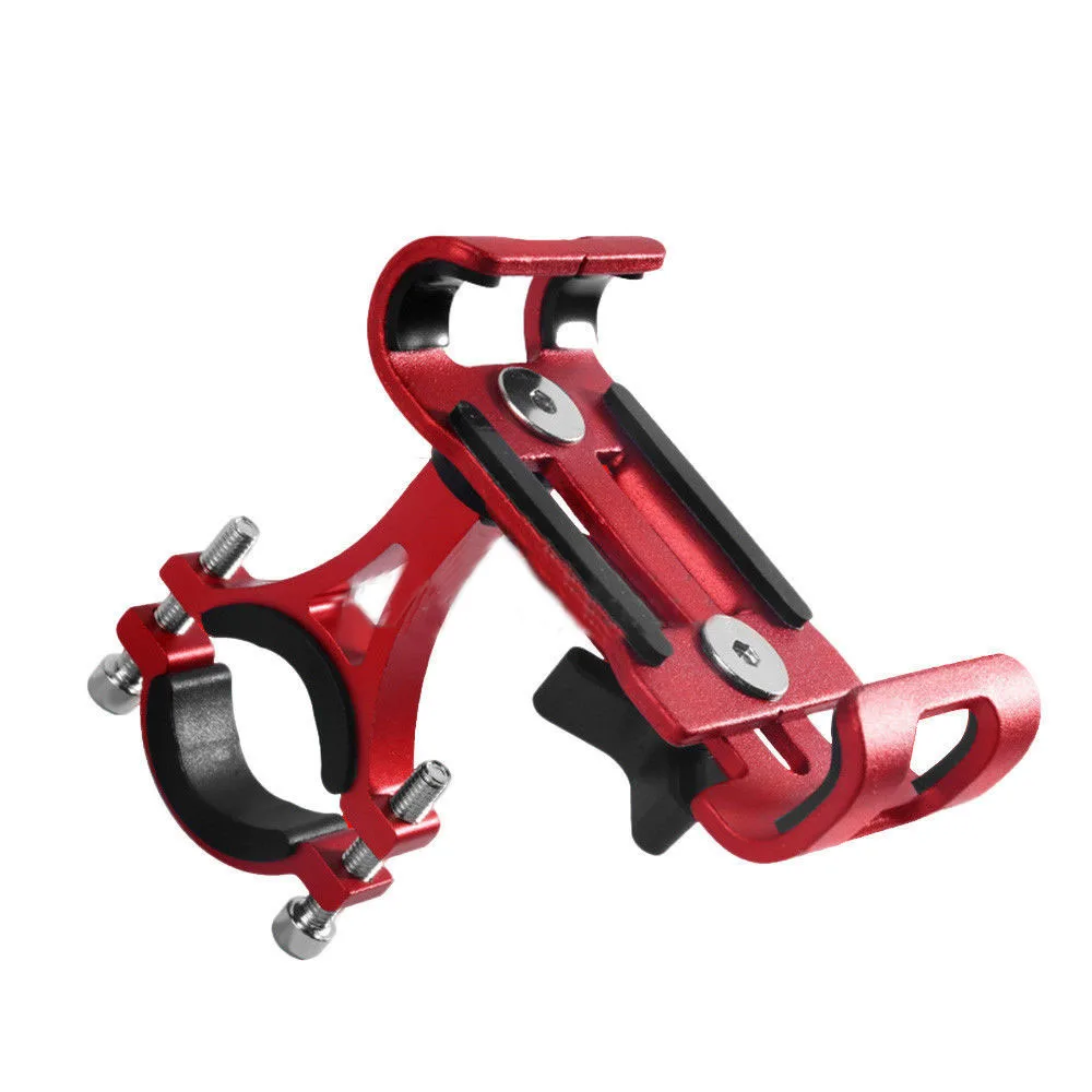 

Bicycle Phone Stand Motorbike Aluminum Handlebar Bike Mount Holder For phone, Black, red, blue, grey