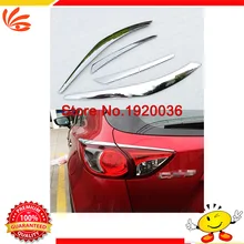 Car styling rear tail Light lamp detector frame stick styling ABS Chrome cover trim For MAZDA CX-5 Rear tail light frame cover