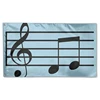 White Backdrop Black Note Hanging Decoration Flag