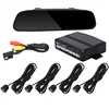 PS1018 Universal Rear Parking Sensor 4:3 Display Rearview Mirror Car Parking Sensor with Camera