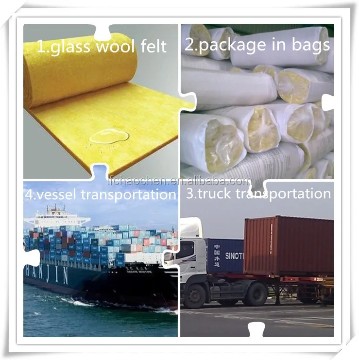 heat resistant good quality low cast glass wool felt