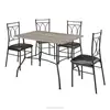 5 piece modern wooden dinning table set