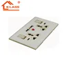 double 3 pin electric plug socket 110-250V universal wall multi outlet socket with 2.1A usb output