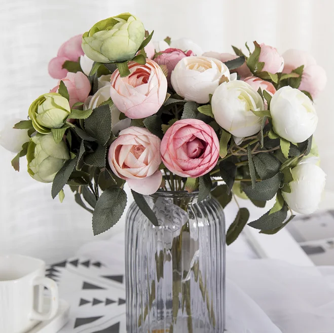 Naranja Suelto A Granel De Camelia Flores Artificiales Haciendo Buy