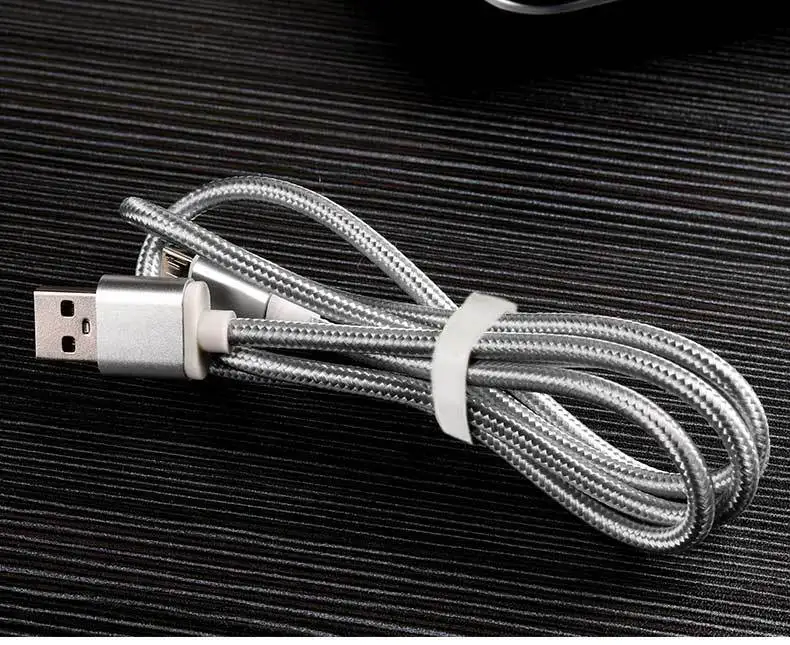 

2m Micro USB Cable Nylon Braided Wire Fast Charging USB Charger Data Cable for Samsung