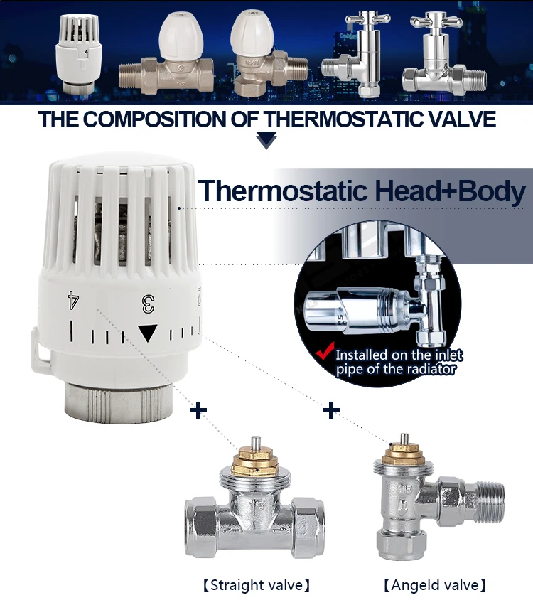 Avonflow Automatic Temperature Controller Trv Thermostatic Radiator ...