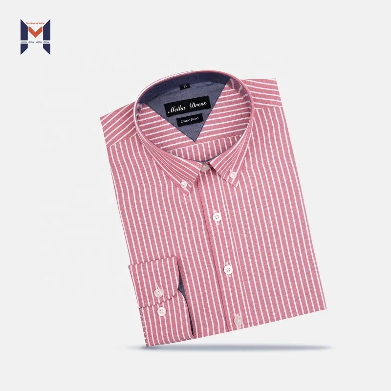 

2019 NEW 100% COTTON HIGH QUALITY WHOLESALE FACTORY STRIPES DRESS SHIRT With Contrast Collar And Cuff FOR MEN, N/a