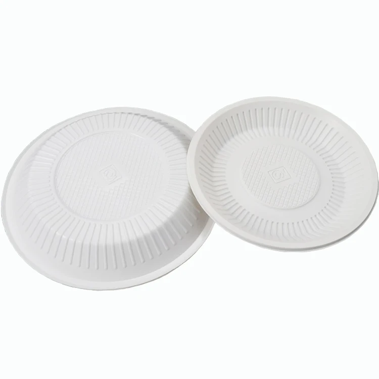 Wholesale Mini 9 Inch Unbreakable And Reusable White Plastic Dinner