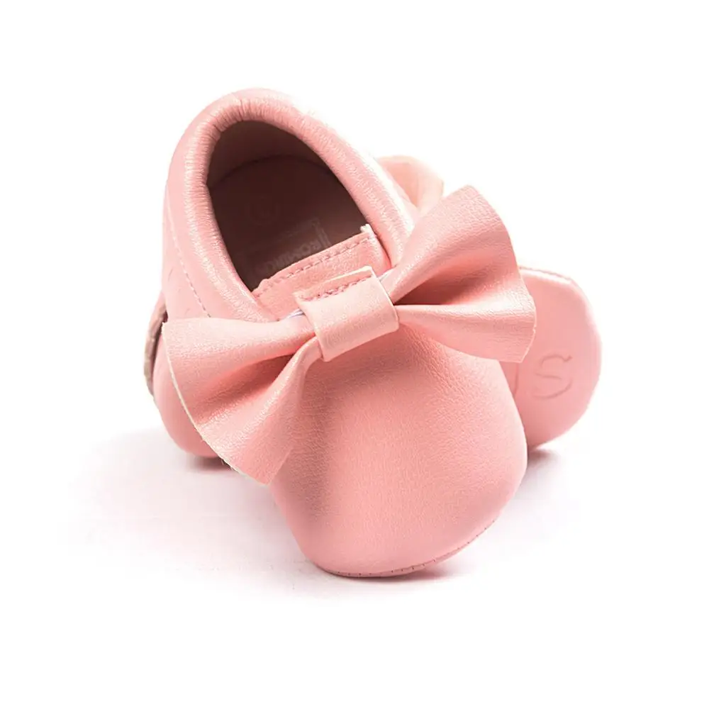 

New born baby shoes Bow tassels soft bottom toddler shoes baby girl shoes, As picture