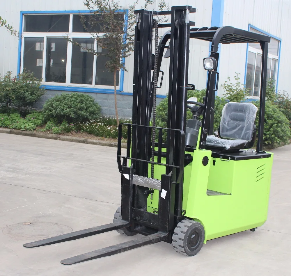 
1000 kg 4000 mm Electric 3 Wheels Forklift Truck for Warehouse Storage Rack 