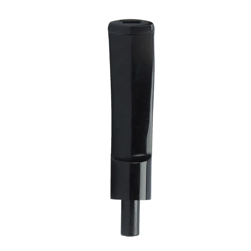 

3mm Filter Acrylic Saddle Bent Tobacco Pipem Holder Stem be0018, Black
