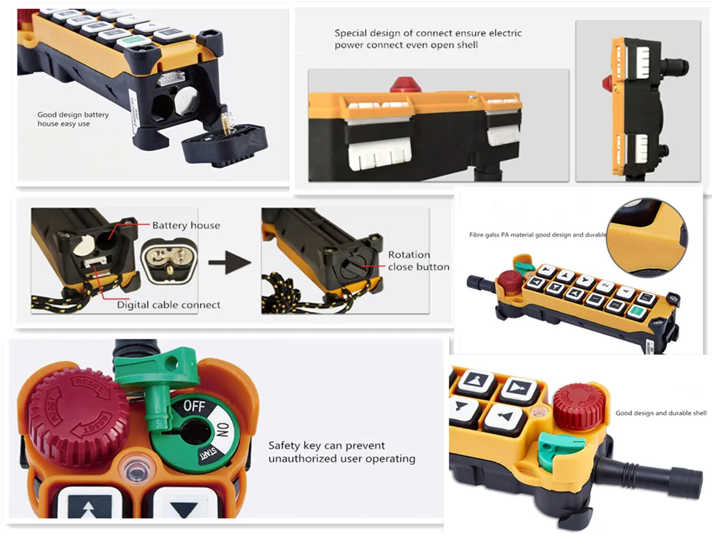 Telecrane Industry Radio Wireless Remote Control Crane Hiab F2412d 12