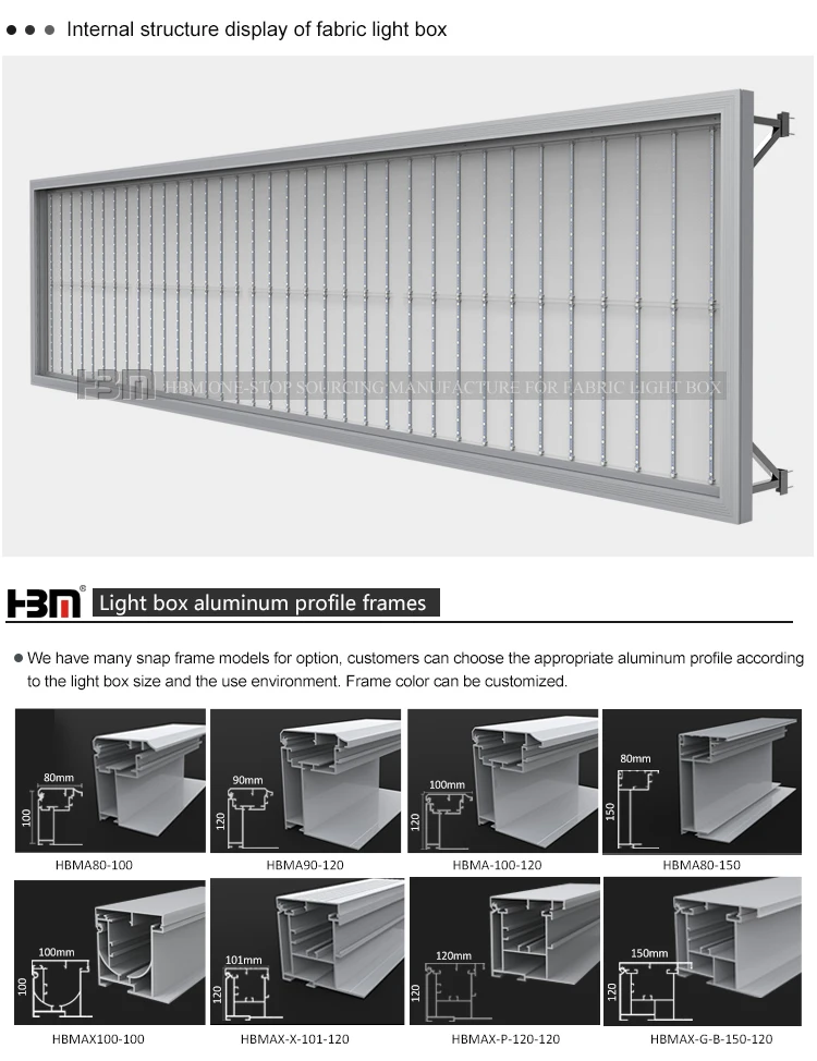 Waterproof Outdoor Picture Frames For Textile Light Box,Lighted Picture