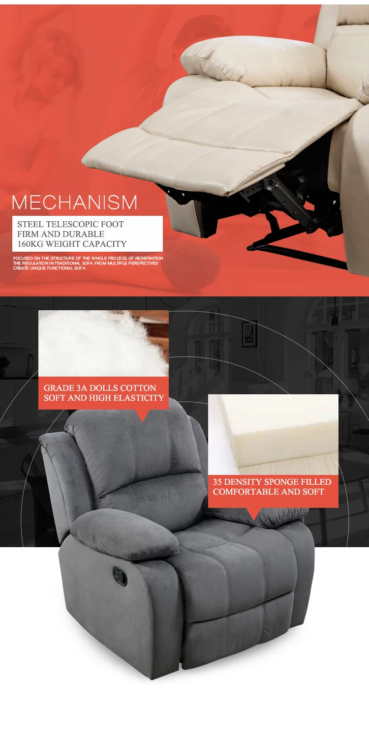 recliner sofa set modern fabric