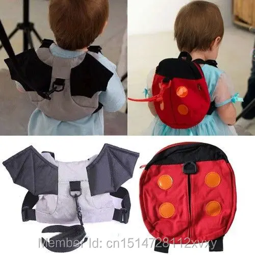 Новые детские дети малыша бат прогулки ремни безопасности рейн рюкзак ходок ремень сумка
