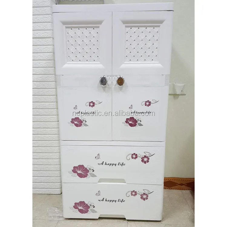 2 Door 3 Tier Flower Design Living Room Plastic Storage Cabinet Clothes Cupboard View Plastic Drawer New Creative Product Details From Shantou New Creative Plastic Co Ltd On Alibaba Com